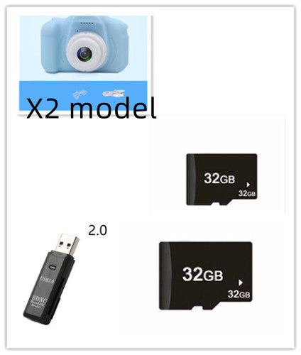 X2 HD Mini Cartoon Kids Digital Camera-Photo & Video recorder